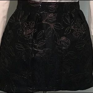 Bloomingdales Aqua metallic mini skirt